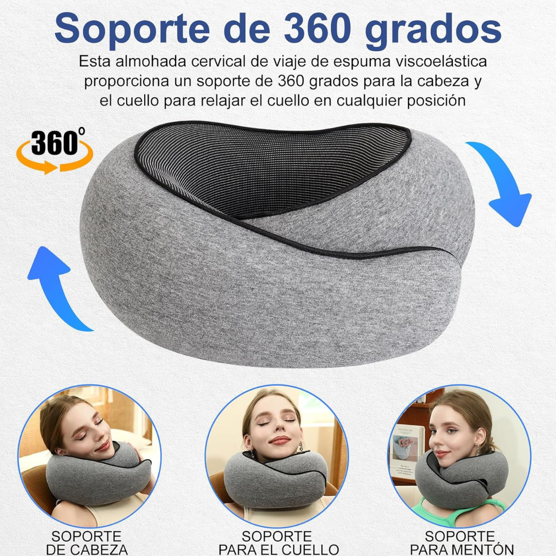 Almohada de Viaje Cervical 360°